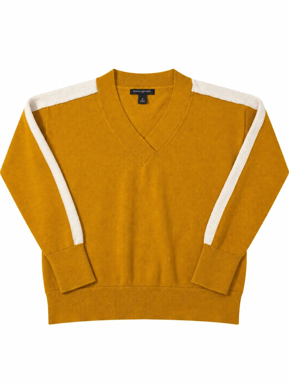 Women’s Banana Republic Mustard V-Neck sweater, size medium